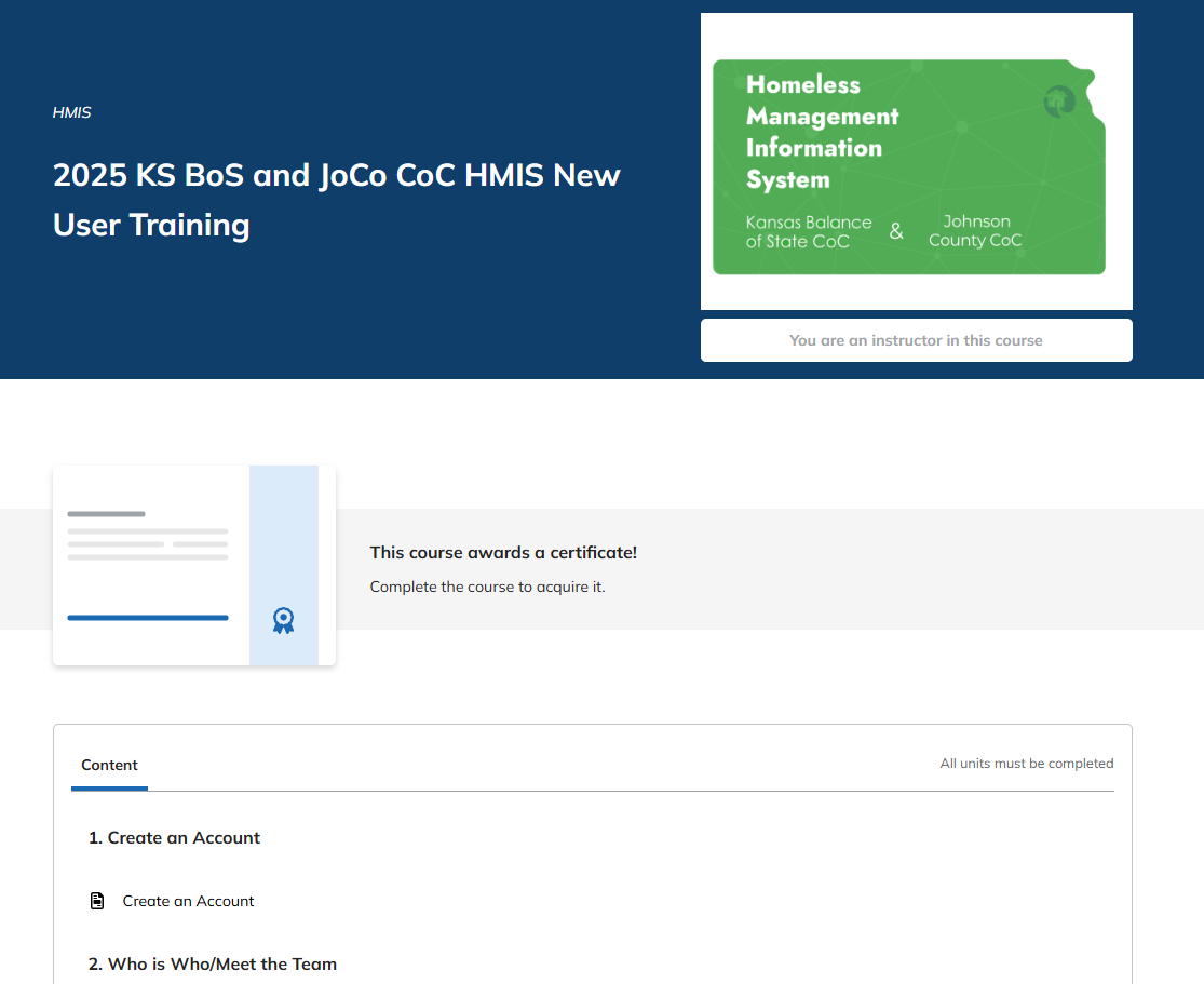 New User Training Preview