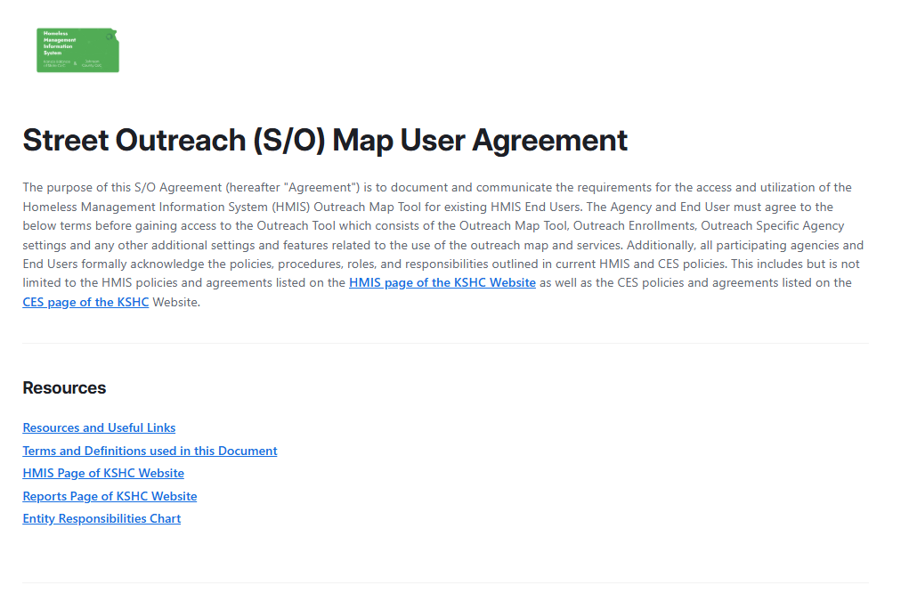 Street Outreach Map User Agreement Preview